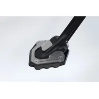 SW-Motech Seitenständerfuß-Verbreiterung für Motorrad Schwarz/Silbern