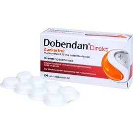 Reckitt Benckiser Deutschland GmbH DOBENDAN Direkt Flurbiprofen 8,75mg Lutschtabletten 24 St zuckerfrei