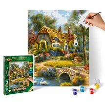 Schipper Old English Cottage Malen nach Zahlen 1 St. 24 x 30 cm bunt