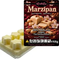 WonderWax Duftwachs Wax Melts für Duftlampe, 6 Sterne Duftmelt Wachsmelt Sojawachs Duftwachs Würfel für Raumdüfte, Wachs Duftöl Winter Indoor Schmelzen für Aromalampe Marzipan