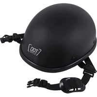 Konsilsa Halbschalenhelm, ECE Zertifiziert Motorradhelm Ultra = dünn Mopedhelm Halbhelme Roller-Helm Scooter-Helm Moped Mofa-Helm Chopper (Color : A, Größe : L)