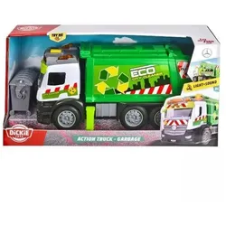 Dickie: Action Truck Mercedes Müllwagen mit Sound und Licht - 26 cm