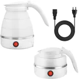 Anluomania Wasserkocher Faltbare, Elektrischer Wasserkocher, Silikon Reisewasserkocher, Wasserkessel Tragbarer, 0,6 Liter, 600 W, BPA-frei, Schnelles Kochen, Silikon, für Küche Reise Camping Outdoor
