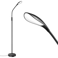Licchily LED-Stehlampe, dimmbares Stehlicht mit 3 Helligkeitsstufen, verstellbare Schwanenhals-Leselampe für Büro-Schlafzimmer-Wohnzimmer, 5000K / 7W/ 500LM / 100-240V AC