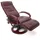 berlinlodge Massagesessel Athene Leder 69 x 118 x 143 cm Creme mit Massagefunktion