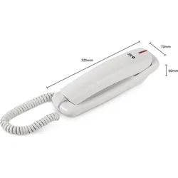 SPC Original Lite 2 - Tisch- oder Wandtelefon, Lichtsignal, 10 indirekte Speicherplätze, große Tasten, Wahlwiederholung - Weiß