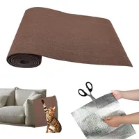 Kratzmatte Katze Wand,Selbstklebend Kratzschutz Katze,Kratzteppich Katzen,Kratzbrett Katzen Sofa,Kratzbretter Katze Wand,Kratzwand Katzenkratzbretter für Schützt Teppiche (braun, 40x300cm)