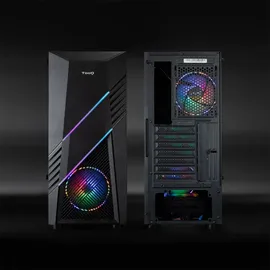 TooQ TQGCC102-B Biohazard gehärtetes Glas USB 3.0 Schwarz
