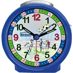 Quarzwecker SCOUT "Fußballwecker, Friends, 280001033", blau, Wecker, Kinder, Kinderwecker,Lernwecker, Geschenkidee,Kinderzimmer,Schulanfang,Fußball
