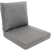 bomoe Loungekissen Ilano 60 x 60 cm / 60 x 40 cm Hellgrau