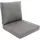 bomoe Loungekissen Ilano 60 x 60 cm / 60 x 40 cm Hellgrau
