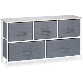 Relaxdays Regalsystem 100 x 54,5 x 30 cm Grau