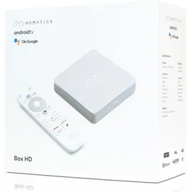 Homatics Box HD Android TV Mediaplayer Grau (Full HD, 5GHz WiFi, Bluetooth, Sprachfernbedienung)