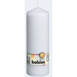 Bolsius Stumpenkerze 20 cm weiß