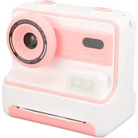 Depisuta Kinderkamera für Sofortdruck, 1080P HD 48 MP Dual-Objektiv-Selfie-Digitalkamera für Kinder mit 3-Rollen-Fotopapier, 16-facher Digitalzoom-Sofortdruckkamera, 2, (PINK)