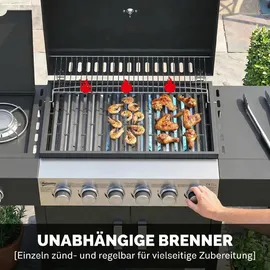 Outsunny Gasgrill 17,8 KW schwarz