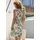 VIVANCE Jerseykleid Sommerkleid Blätterdruck Grün 38