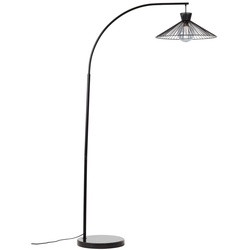 Bogenlampe BRILLIANT "Elmont" Lampen Gr. 1 flammig, Ø 105 cm Höhe: 175 cm, schwarz (schwarz matt) Bogenlampen Bogenlampe 1,7m matt