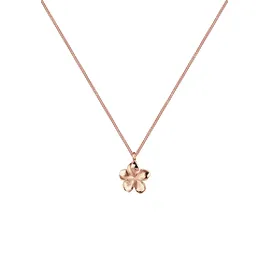 Elli Frangipani Blüte Kette mit Anhänger 925 Sterling Silber rosé vergoldet