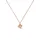 Elli Frangipani Blüte Kette mit Anhänger 925 Sterling Silber rosé vergoldet