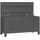 furnicato Gartentruhe 115 x 60 x 49 cm Grau