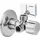 tecuro Doppeleckventil Eckventil 1/2 Zoll (DN 15) Chrom/Silberfarben