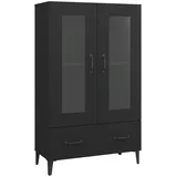 vidaXL Highboard Schwarz 70x31x115 cm Holzwerkstoff