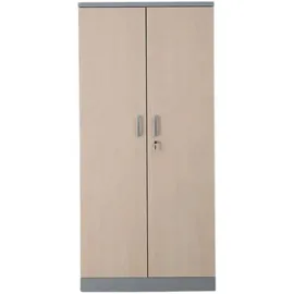 Proregal Beetle Aktenschrank 195 x 92 x 42 cm Silber-Ahorn