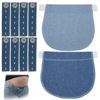 2 Stück Hosenerweiterung Schwangerschaft,Hosenbunderweiterung Schwangerschaft Set Komfortable Und Einstellbare,Schwangere Frauen Knopfverlängerung für Frühschwangerschaft & Gewichtsschwankungen