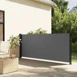 vidaXL Seitenmarkise Ausziehbar 117 x 300 cm Anthrazit Polyester