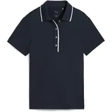 Puma Poloshirt "CLOUDSPUN Bridges Kurzärmeliges Golf-Polo Damen", Damen, Gr. XS, blau (deep navy blau), Obermaterial: 94% Polyester, 6% Elasthan. Rippe: 100% Polyester. Einsatz: 100% Polyester, clean, regular fit, Shirts