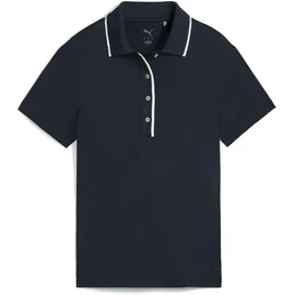 Puma Poloshirt "CLOUDSPUN Bridges Kurzärmeliges Golf-Polo Damen", Damen, Gr. XS, blau (deep navy blau), Obermaterial: 94% Polyester, 6% Elasthan. Rippe: 100% Polyester. Einsatz: 100% Polyester, clean, regular fit, Shirts