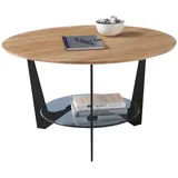 a better place furniture CADIZ Braun/Grau/Schwarz Eiche 70 x 40 cm