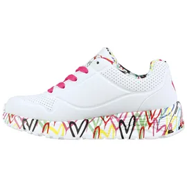 SKECHERS Uno Lite Lovely Luv Kinder Weiß/Pink 37
