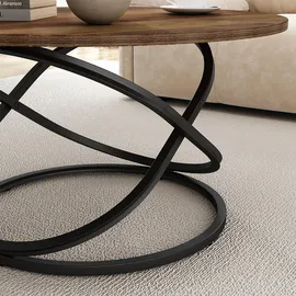 Vicco Couchtisch Calgary Holz Marmor-Optik 80 x 46 cm Wohnzimmertisch