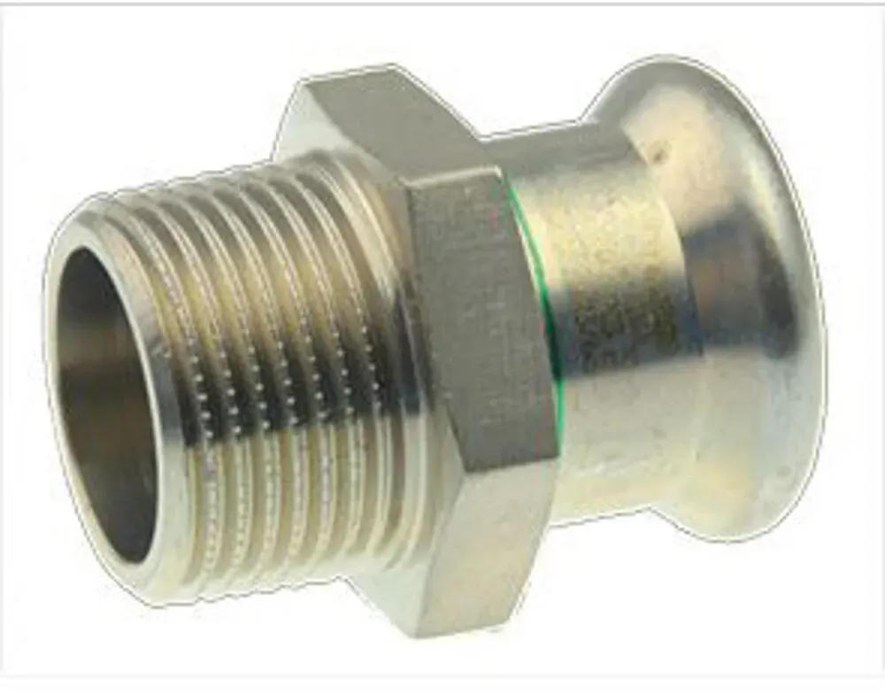 Logafix Edelstahl V4A Übergangsstück d35xR1 1/4 DN32 I/A M-Kontur