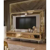 aea RTV Lowboard 51 cm X 183 cm Gold Holz