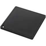 Yamazaki 2953 Tower Silicone Pot Mat, Black, Silicone, 15 x 15 x 1 cm