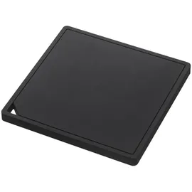 Yamazaki 2953 Tower Silicone Pot Mat, Black, Silicone, 15 x 15 x 1 cm