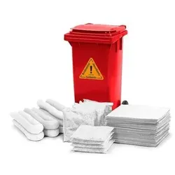 Notfall-Set, Bindemittel im roten Rollcontainer B 12, Ausführung Öl