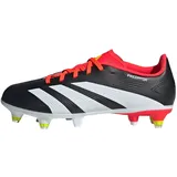 adidas Unisex Kinder Predator 24 League Soft Ground Boots, Core Black/Cloud White/Solar Red, 28 EU