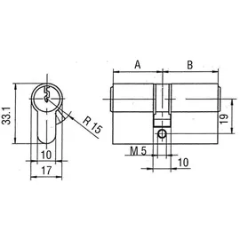 BKS Profildoppelzylinder PZ 8800 27/31mm
