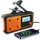 2025 Neues Notfallradio, 4000mah Power Bank Solar Hand Kurbel Radio, Am/fm/wb/noaa Und Alarm Portable Wetter Radio, Multifunktionale Sos Alarm Survival Radio Mit Taschenlampe Für Outdoor