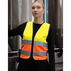 Korntex Warnweste mit Reißverschluss Cologne - signal yellow;signal orange - 3XL