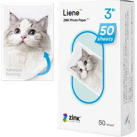 LIENE Fotopapier Liene Pearl 2x3" 50 Blätter Druck Zink
