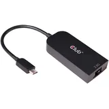 Club 3D USB-C auf RJ45 Adapter 2 m Schwarz