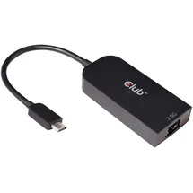 Club 3D USB-C auf RJ45 Adapter 2 m Schwarz