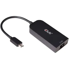 Club 3D USB-C auf RJ45 Adapter 2 m Schwarz