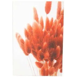 Leinwand Pampasblüten rot 80x120 - Rechteck Stoff Amadeus 120x3 cm