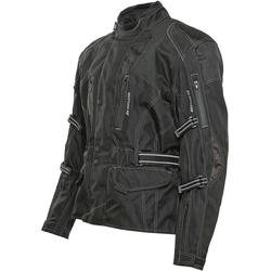 Bores Emilio Touring Motorfiets textiel jas, zwart, 2XL